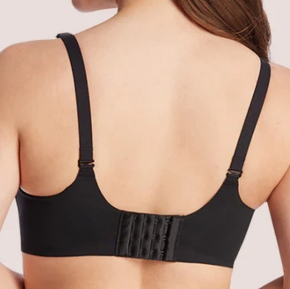 Comfelie Born For Her Mesh V Neckline Seamless Plunge Bra WIRELESS 2XLPlus Black - Picture 5 of 7